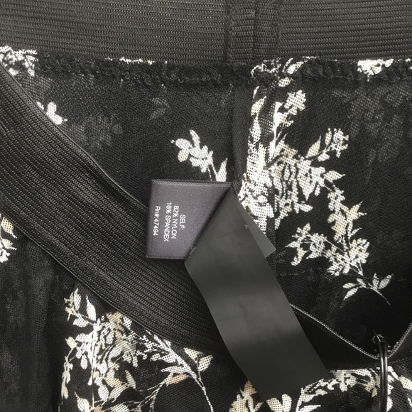 New Norma Kamali black & white layered ruffle maxi skirt delicate flowers XS - Picture 8 of 9